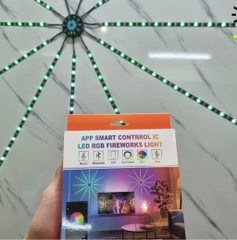 Dây Đèn Pháo Phao 9 Nhánh (Xài App + Remote)