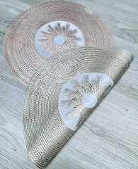 TẤM LÓT TRÒN TRANG TRÍ DECOR ĐỂ BÌNH HOA CỰC ĐẸP (2)