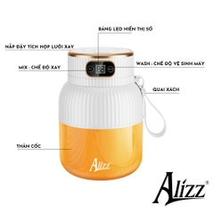 Máy Xay Sinh Tố Cầm Tay Mini 600ml ALIZZ XỊN (20)