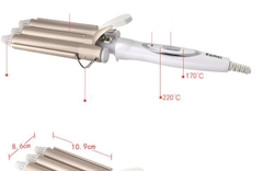 MÁY UỐN TÓC 3 TRỤC KEMEI 1010 CHÍNH HÃNG (20)