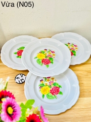 DĨA DỰA TRẮNG HOA SIZE VỪA MÃ (NO5)