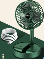 Quạt sạc Tích Điện Super để bàn, gấp gọn tiện dụng (3)