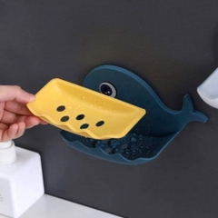 Kệ dán tường đựng xà phòng hình cá heo (1)