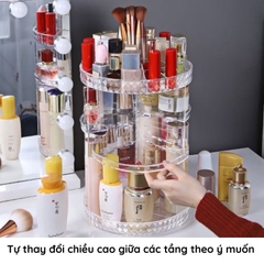 KỆ MỸ PHẨM XOAY 360 ĐỘ TRONG SUỐT (10)
