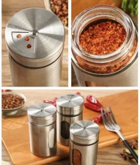 Lọ Đựng Tiêu / Tăm Inox 100ml (1)