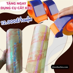 Băng keo 200 ya sịn dai . cây 6 cuộn Tặng Dụng Cụ Cắt Băng Keo Lớn (Ko Lấy CBK CK 1k)