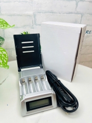 BỘ SẠC PIN TIỂU TỰ ĐỘNG NGẮT 4 NGĂN CÓ LCD HIỂN THỊ % PIN (14)