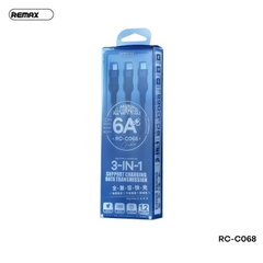 Cáp Sạc Nhanh 66W 3 Đầu C068 Chính Hãng Remax 6A (8)