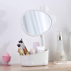 Gương Kèm Hộp Đựng Hình Tai Mèo Để Bàn Tiện Dụng (6)