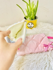 TÚI ĐỰNG MỸ PHẨM, MAKEUP 2 NƠ CHÉO SIZE NHỎ (3)