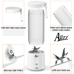 MÁY XAY SINH TỐ DI ĐỘNG CẦM TAY CHÍNH HÃNG ALIZZ 150W (20)