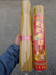BÓ NHANG CUỐN TÀN THẦN TÀI NHŨ VÀNG THƠM LỚN 500g (3)