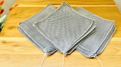 Set 10 khăn lưới sợi kim loại dùng rửa bát chén dĩa siêu sạch (1)