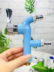 VÒI NƯỚC 2 ĐẦU NHIỀU MÀU KIỂU CỦ LẠC (2)