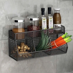 KỆ LƯỚI LỒNG SẮT 2 TẦNG 3 NGĂN CÓ KÈM MIẾNG DÁN (4)