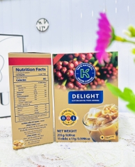 Hộp Cà Phê Sữa Hoà Tan 3in1 K DELIGHT 255g x 15 gói