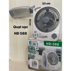 Quạt Đèn Loa Tích Điện 6 Chức Năng Trong 1 Size To (39)