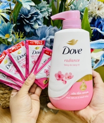 DÂY 12 GÓI SỮA TẮM DOVE MUỐI HỒNG
