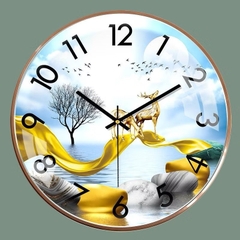 Đồng Hồ Treo Tường KIM TRÔI NHIỀU HÌNH Size 20cm (5)