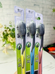BÀN CHẢI ĐÁNH RĂNG THAN TRE MẪU THƯỜNG (ko ck)