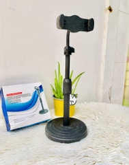 Giá đỡ chân kẹp điện thoại đế tròn để bàn livestream / trợ giảng (1)