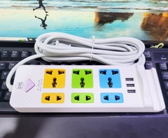 Ổ Cắm Điện Chính Hãng CYX 208 Dây Đồng Nguyên Chất 3 Cổng Sạc Usb 6 Lỗ Cắm