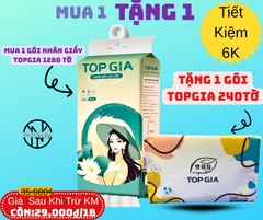 GIẤY RÚT TOPGIA 1280 TỜ CAO CẤP BỘT GỖ NGUYÊN CHẤT