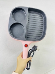 Chảo Điện Nướng Chiên 3 Ngăn Chống Dính Tiện Lợi (20)