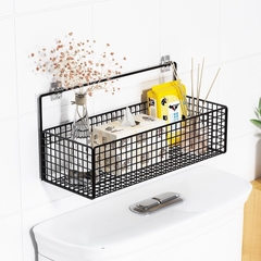 Kệ Để Đồ Nhà Tắm Hình Chữ Nhật Dán Tường Sơn Đen Loại 1 (2)