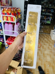 Vỉ 6 MÓC DÁN TƯỜNG VÀNG BẠC (1)