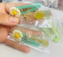 SET CỘT KẸP TÓC BỊT 2CÁI NGẪU NHIÊN (KHÔNG C.khấu)