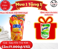 NƯỚC GIẶT OMO 1.8kg CỬA TRÊN LOẠI TÚI CHÍNH HÃNG