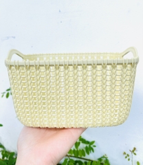 GIỎ ĐỰNG ĐỒ MINI GIẢ MÂY 21cm (1)