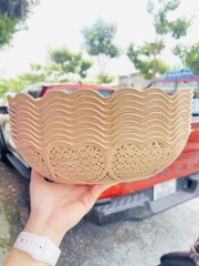 RỔ MÂY ĐỰNG RAU NHỰA XỊN SIZE 28cm (1)