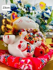 MÈO SỨ THẦN TÀI 23cm VẪY TAY CHÀO KHÁCH (20)