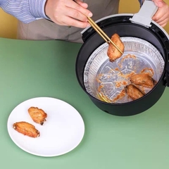 Set 10 Khay Bạc Lót Nồi Chiên Size 22cm (2)