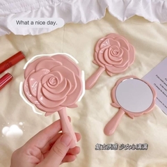 Gương cầm tay hình hoa hồng (2)