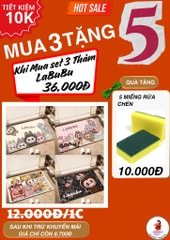 THẢM LÓT CHÂN CHỐNG TRƯỢT LABUBU HOT TREND (1)