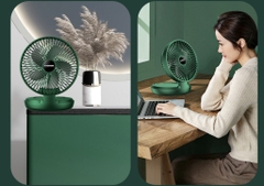 Quạt Mini Treo Tường Để Bàn Ghim Sạc Dự Phòng Thích Hợp Cho Bé