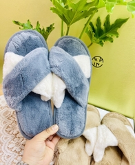 Dép lông chữ X màu đan xen (5)