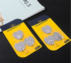 Set 3 Móc Dán Tường Siêu Dính Xịn Hình Trái Tim (0.5)