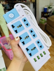 Ổ Cắm Điện CYX 218 Dây Dài 3M 6 Lỗ 4 Cổng USB (10)