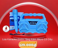 LOA KARAOKE D103 TẶNG KÈM MICRO CÓ DÂY NHIỀU MÀU (12)