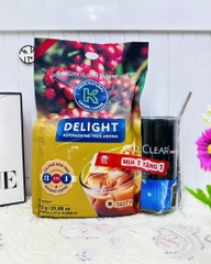 Túi Cà Phê Sữa Hoà Tan 3in1 K DELIGHT 612g x 36 gói