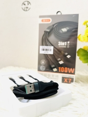 CÁP SẠC NHANH 100W 6A BYZ X7 3 ĐẦU ĐA NĂNG CHÍNH HÃNG (1)