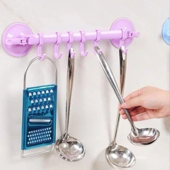 Thanh Treo Hít Tường Nhà Tắm 6 Móc (1)