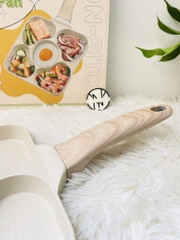 CHẢO CHỐNG DÍNH 5 NGĂN XỊN CÁN GỖ (14)