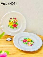 DĨA DỰA TRẮNG HOA SIZE VỪA MÃ (NO5)