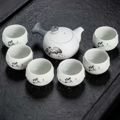 BỔ ẤM TRÀ TỬ SA 6 LY 1 ẤM (7)