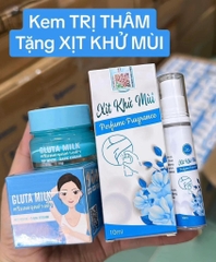 KEM HỖ TRỢ GIẢM THÂM NÁCH GLUTA MIKL TẶNG XỊT KHỬ MÙI C.HÃNG (10) '